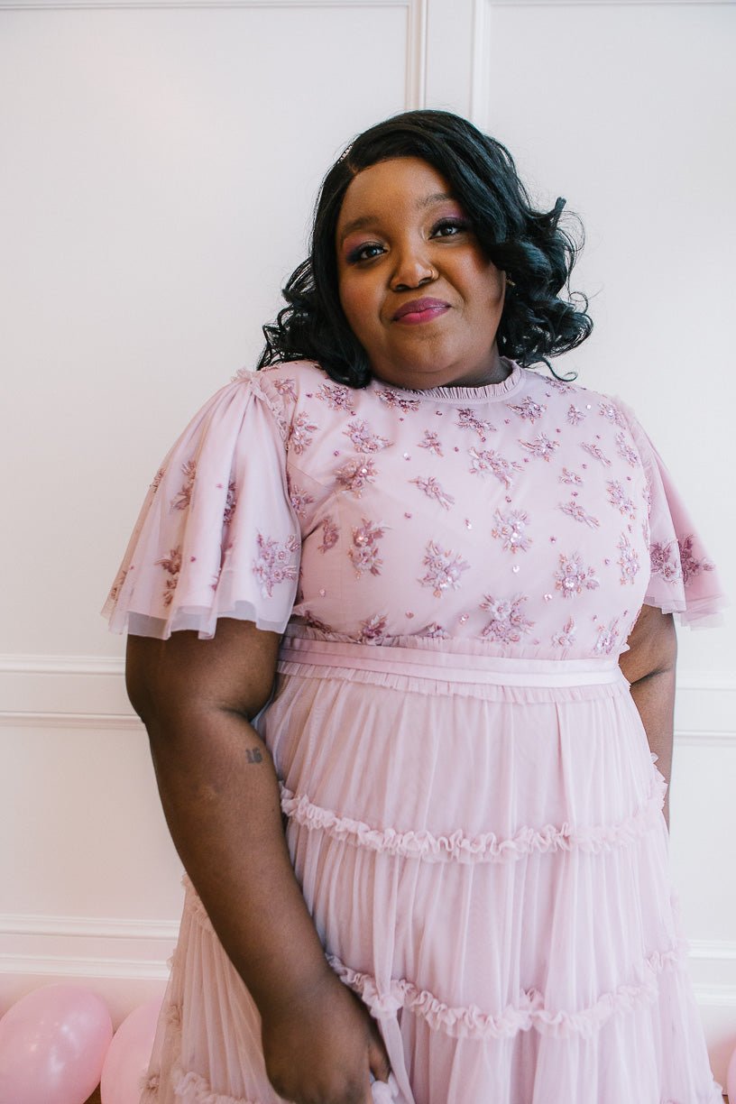 Anastasia Dress in Mauve