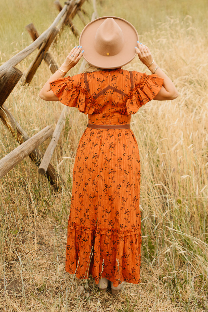 Shae Dress in Burnt Orange Ivy City Co