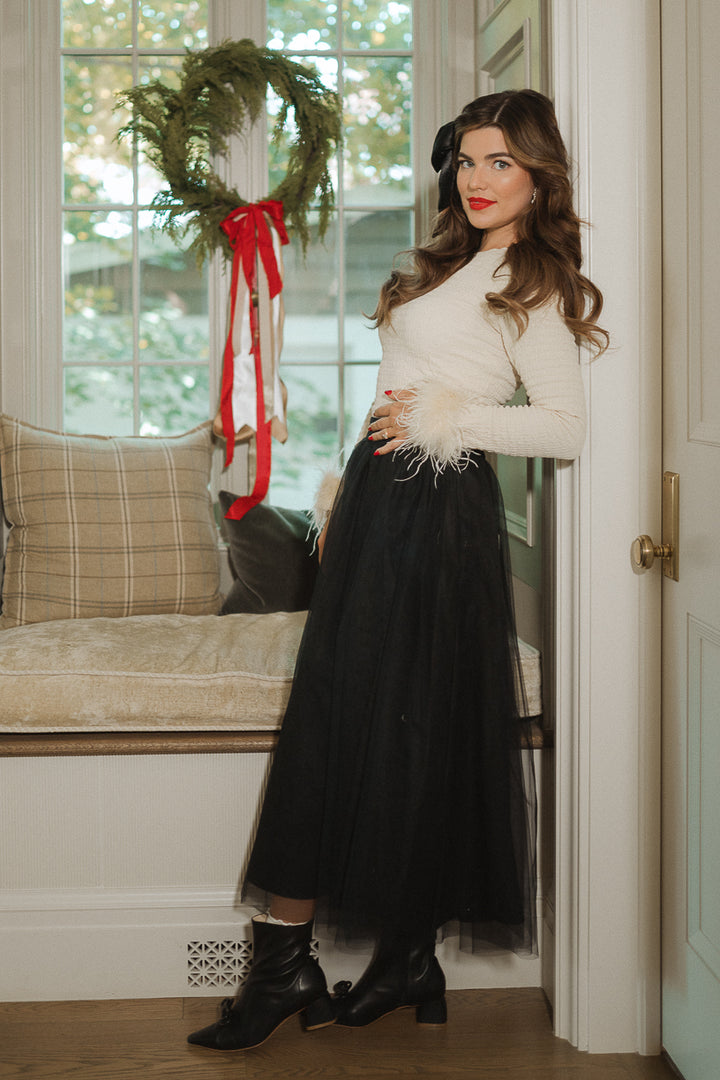 Brigitte Skirt in Black Tulle - FINAL SALE