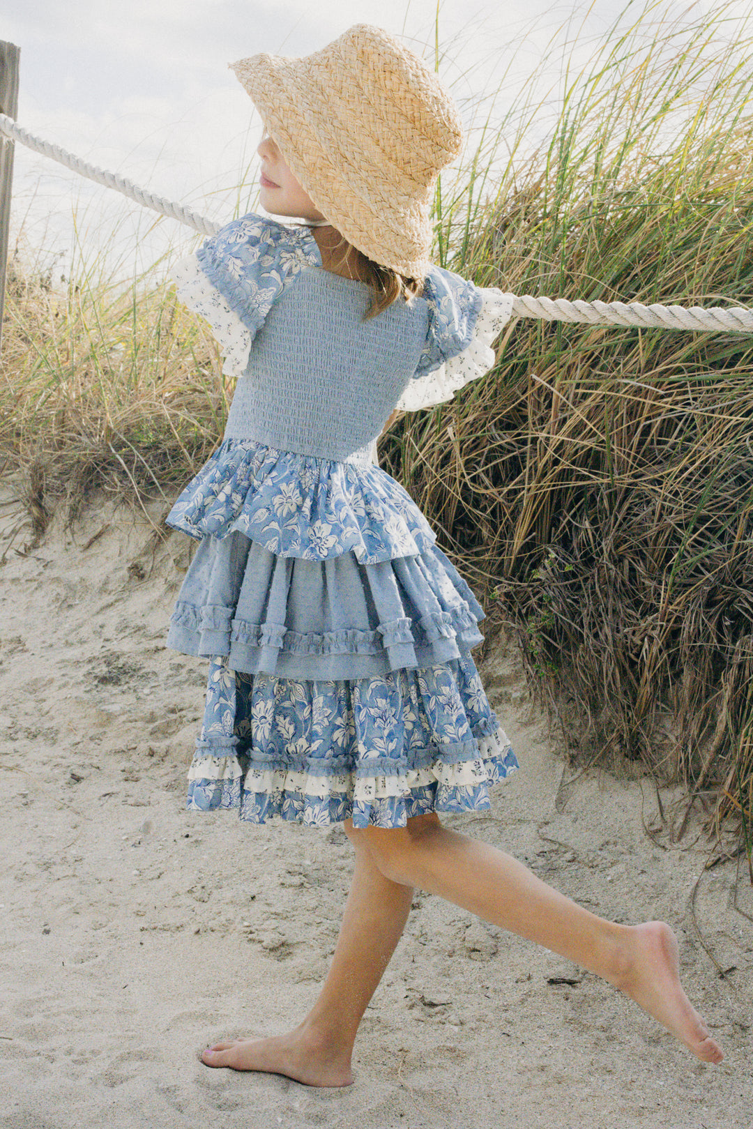 Mini Jessica Dress in Blue Floral