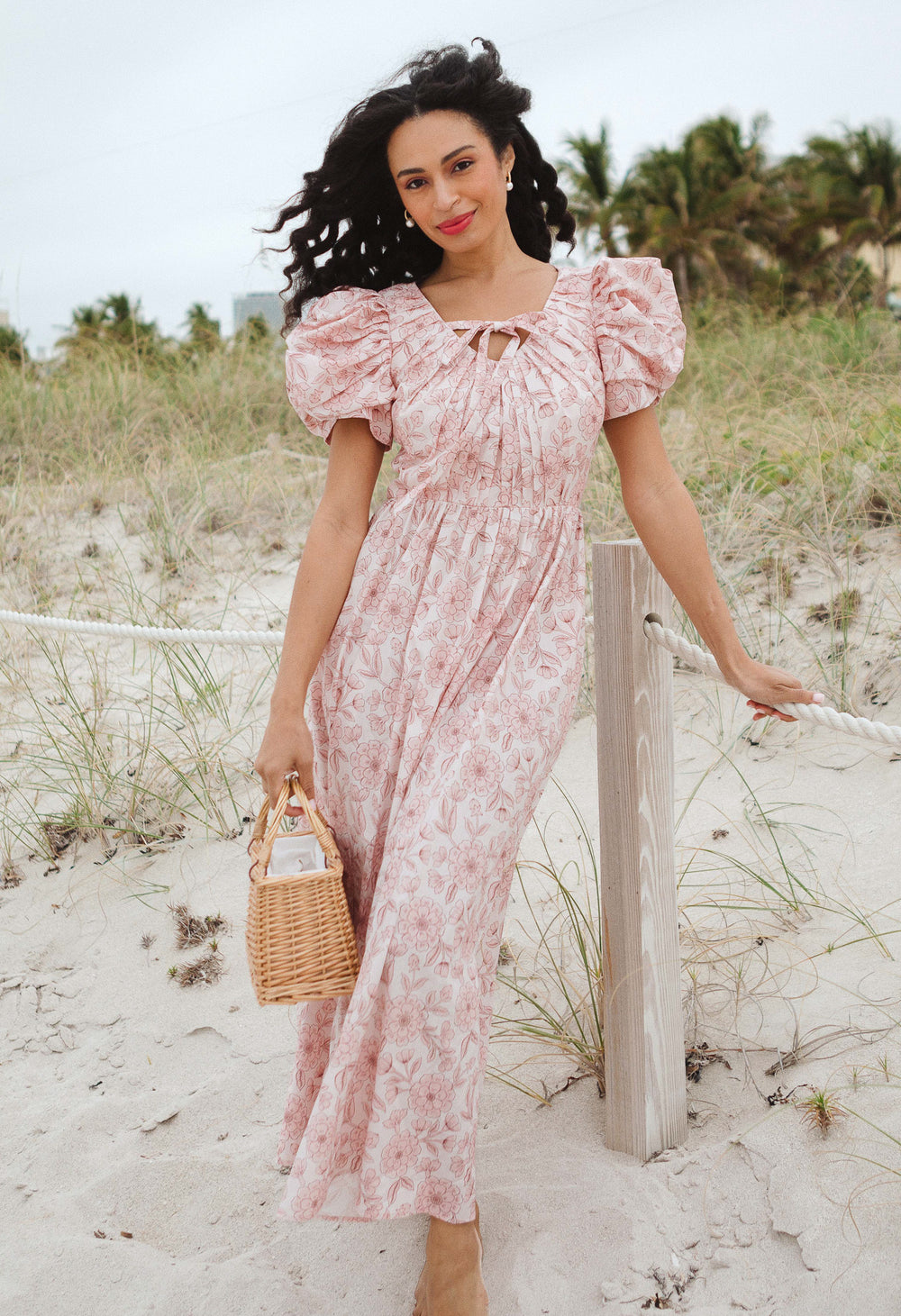 Jeanette Dress in Pink Floral - FINAL SALE