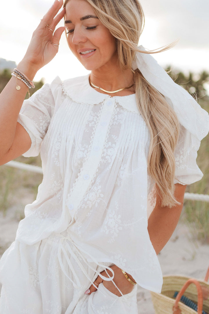 Betty Blouse in White