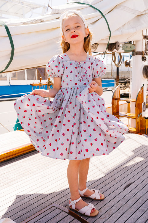 Mini Thea Dress in Strawberry