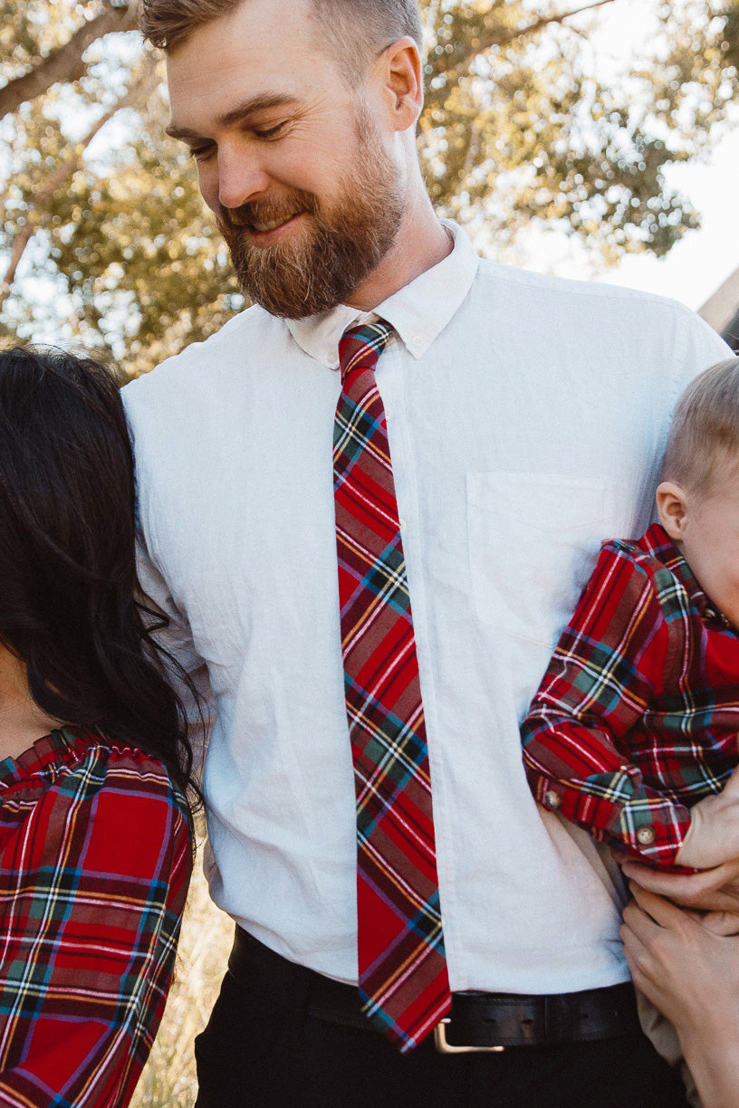Holiday Plaid Men's Tie