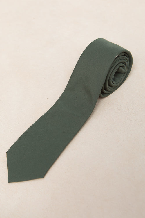 Mens Max Tie in Dark Green - FINAL SALE