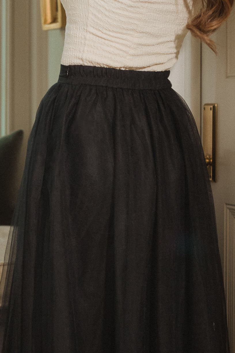 Brigitte Skirt in Black Tulle - FINAL SALE