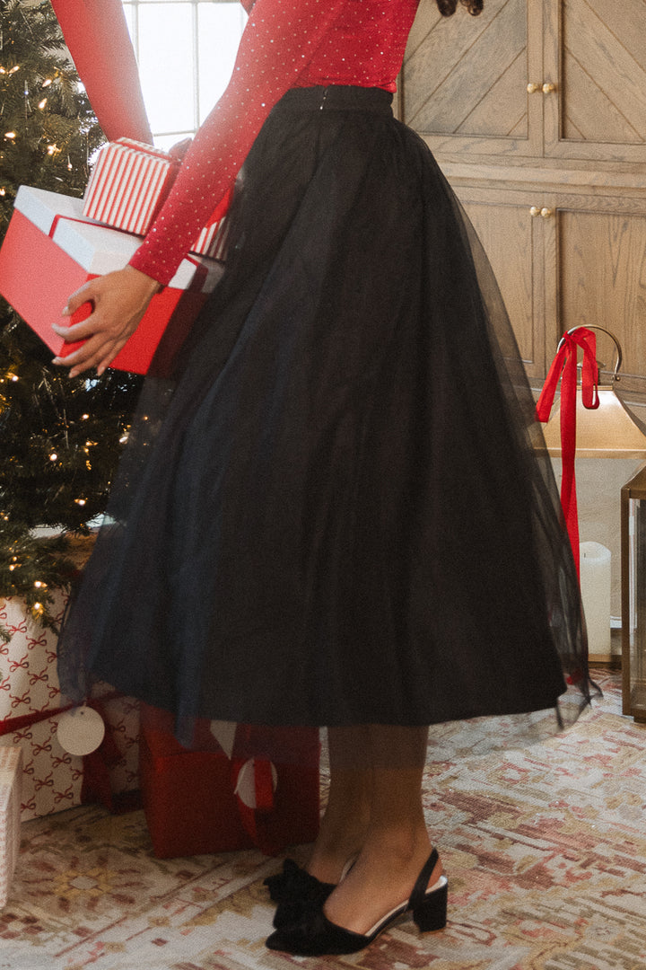 Brigitte Skirt in Black Tulle - FINAL SALE