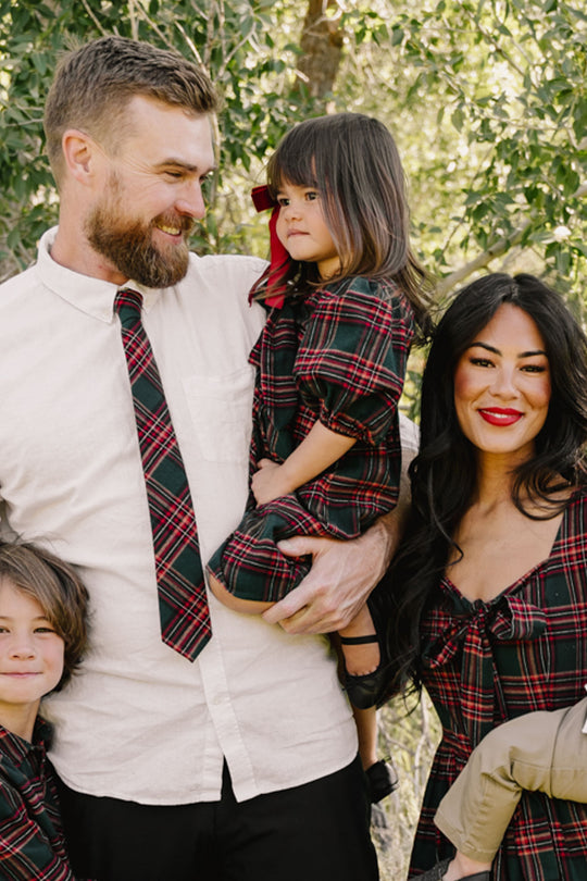 Mini Margo Dress in Green Plaid