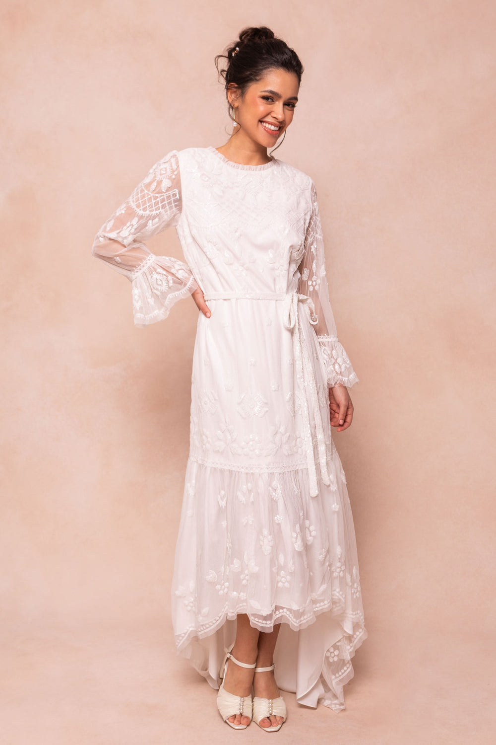 Queenie Dress in White - FINAL SALE