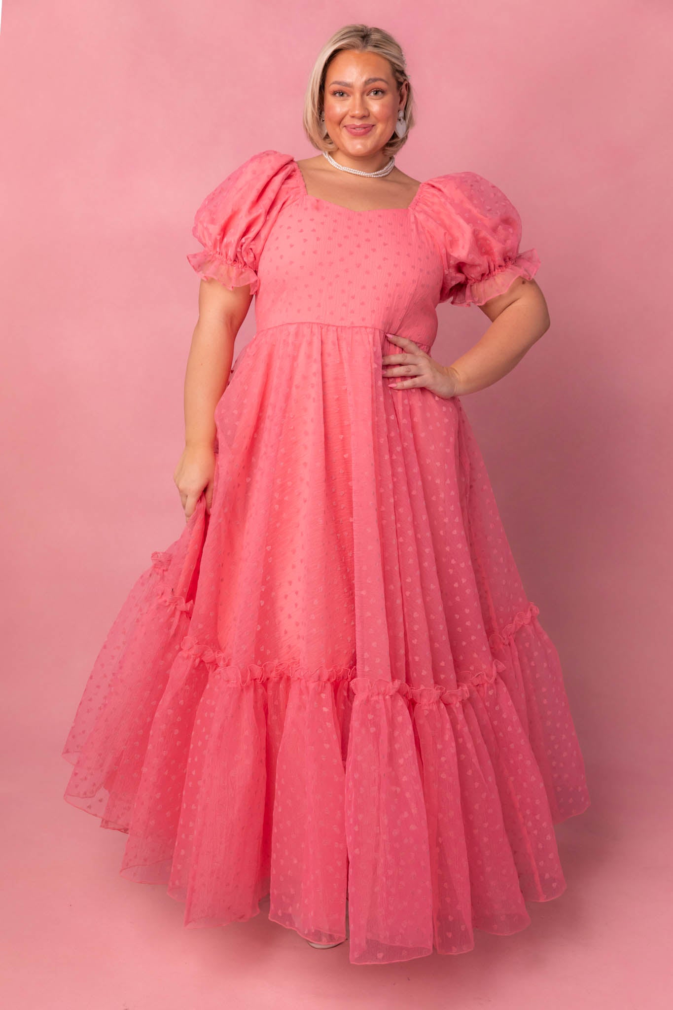 Wonderland Dress in Pink Hearts – Ivy City Co