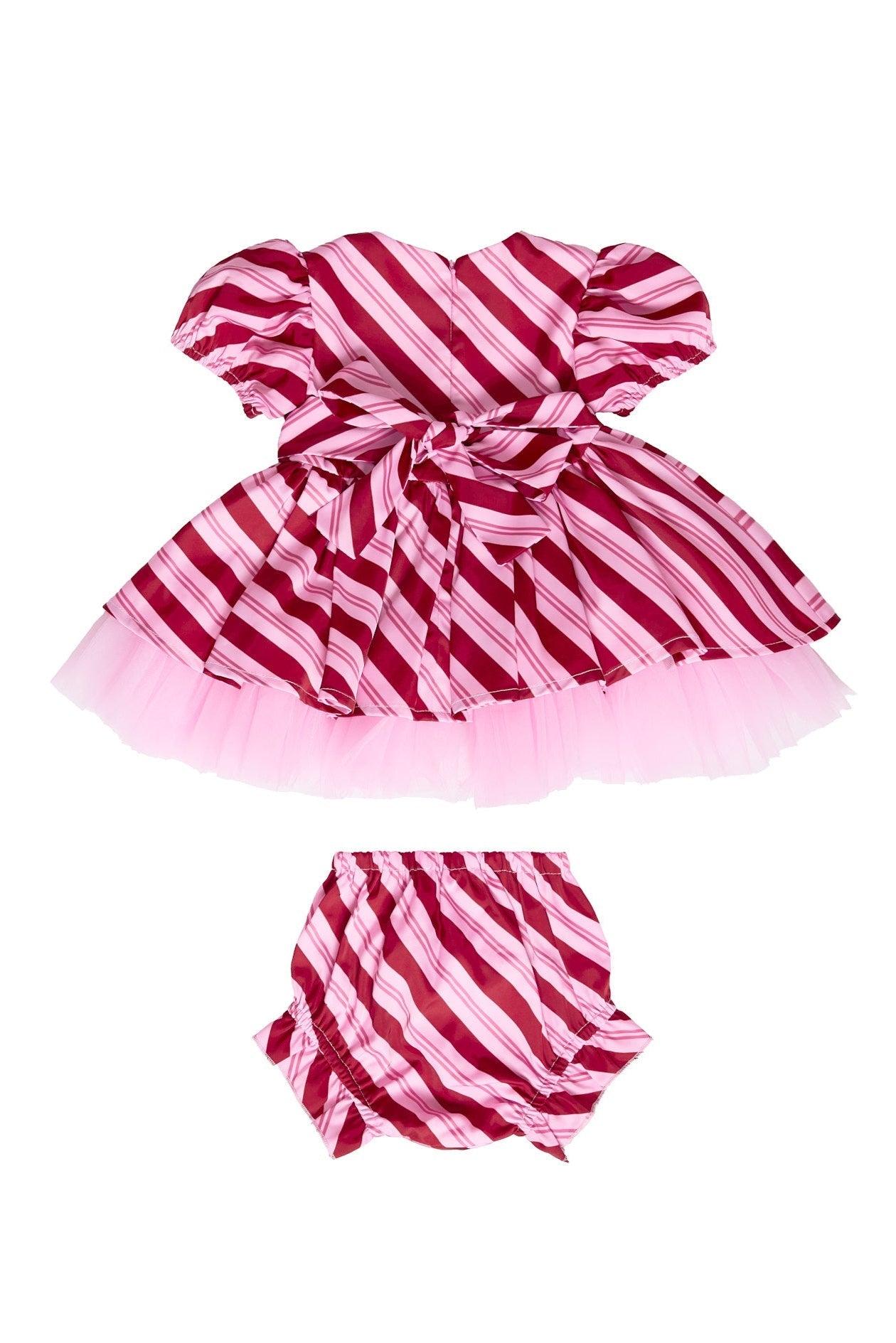 Baby Scottie Dress Set in Candy Cane Stripes – Ivy City Co