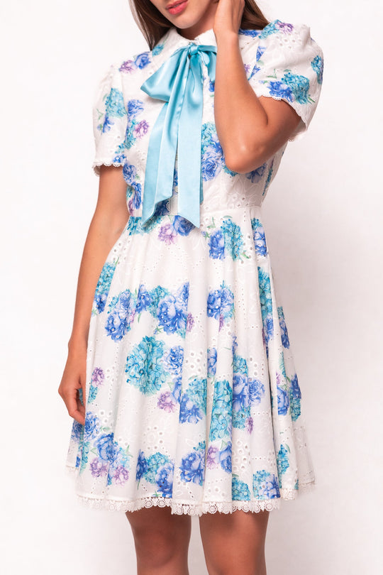 jcpenney blue and white floral dress Penny in 0 Size:US 2/UK 4/EU 32 Sleeve Length A Line/Princess Johnny Depp's lawyer grill