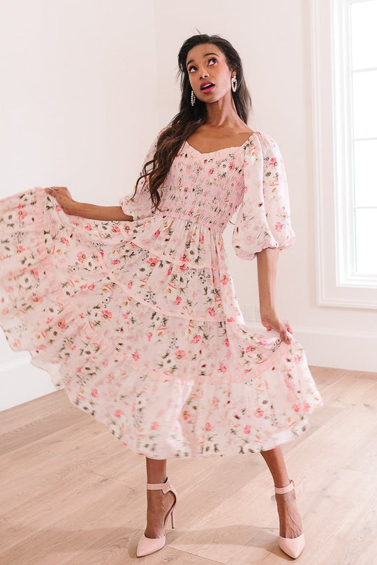 Roselyn Dress in Pink