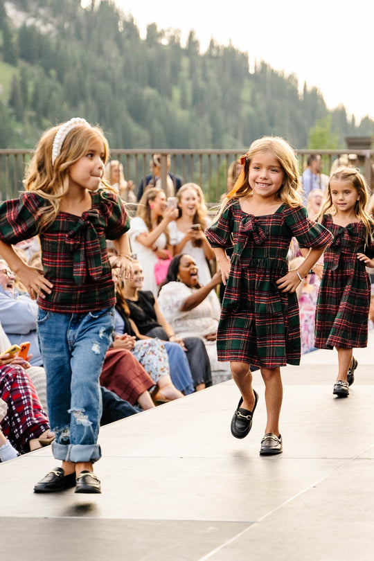 Mini Margo Dress in Green Plaid