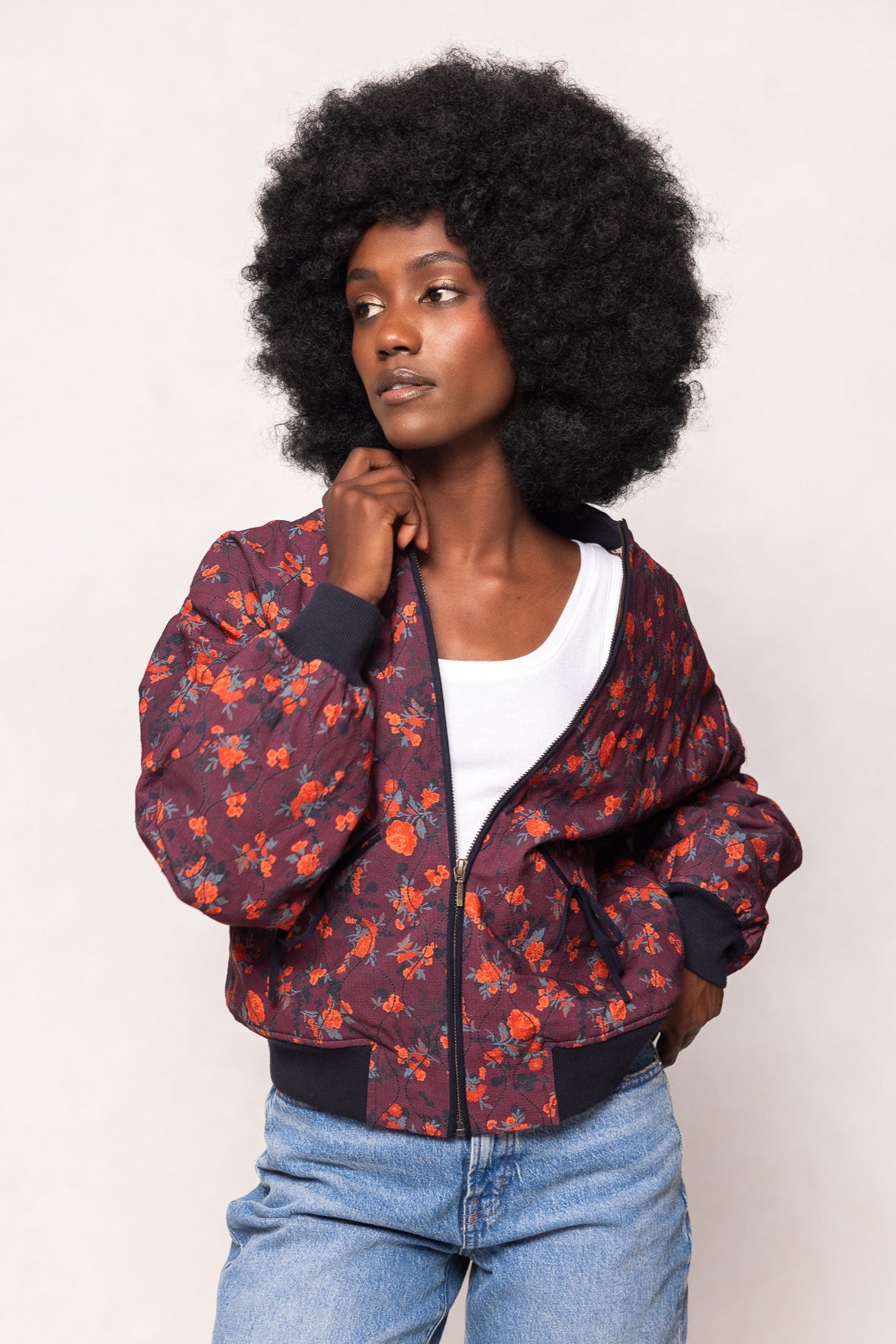 Valerie Jacket in Marigold Floral – Ivy City Co
