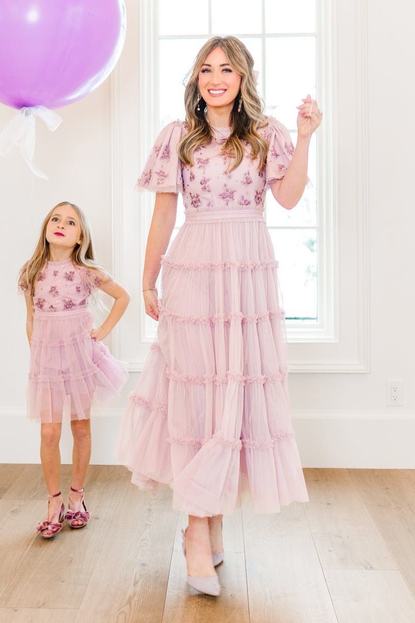 Anastasia Dress in Mauve