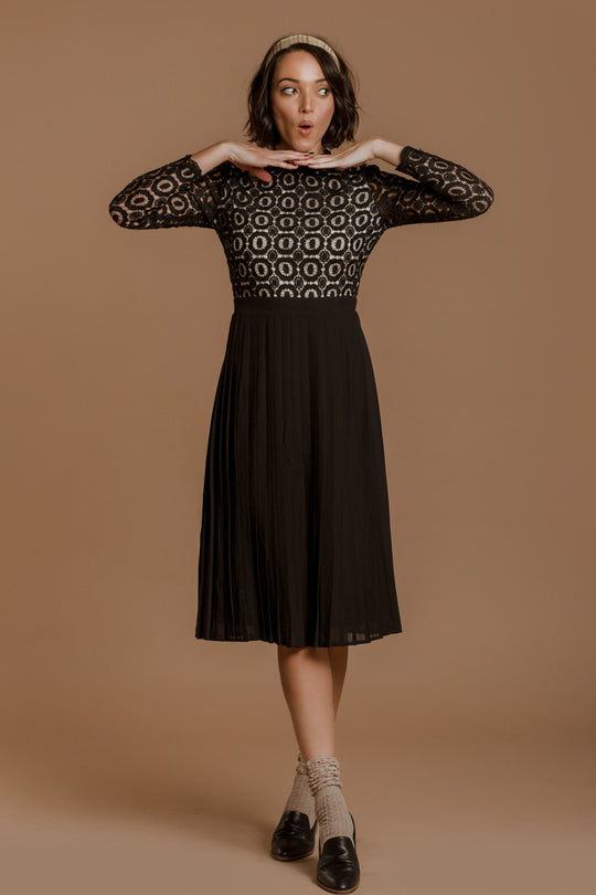 Arabella Lace Dress in Black