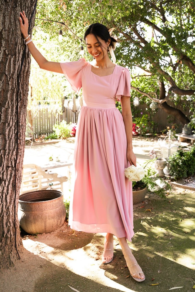 Abbie Dress in Blush - Bridesmaid Dress 34W Abbie Dress in Blush - Bridesmaid Dress 34W