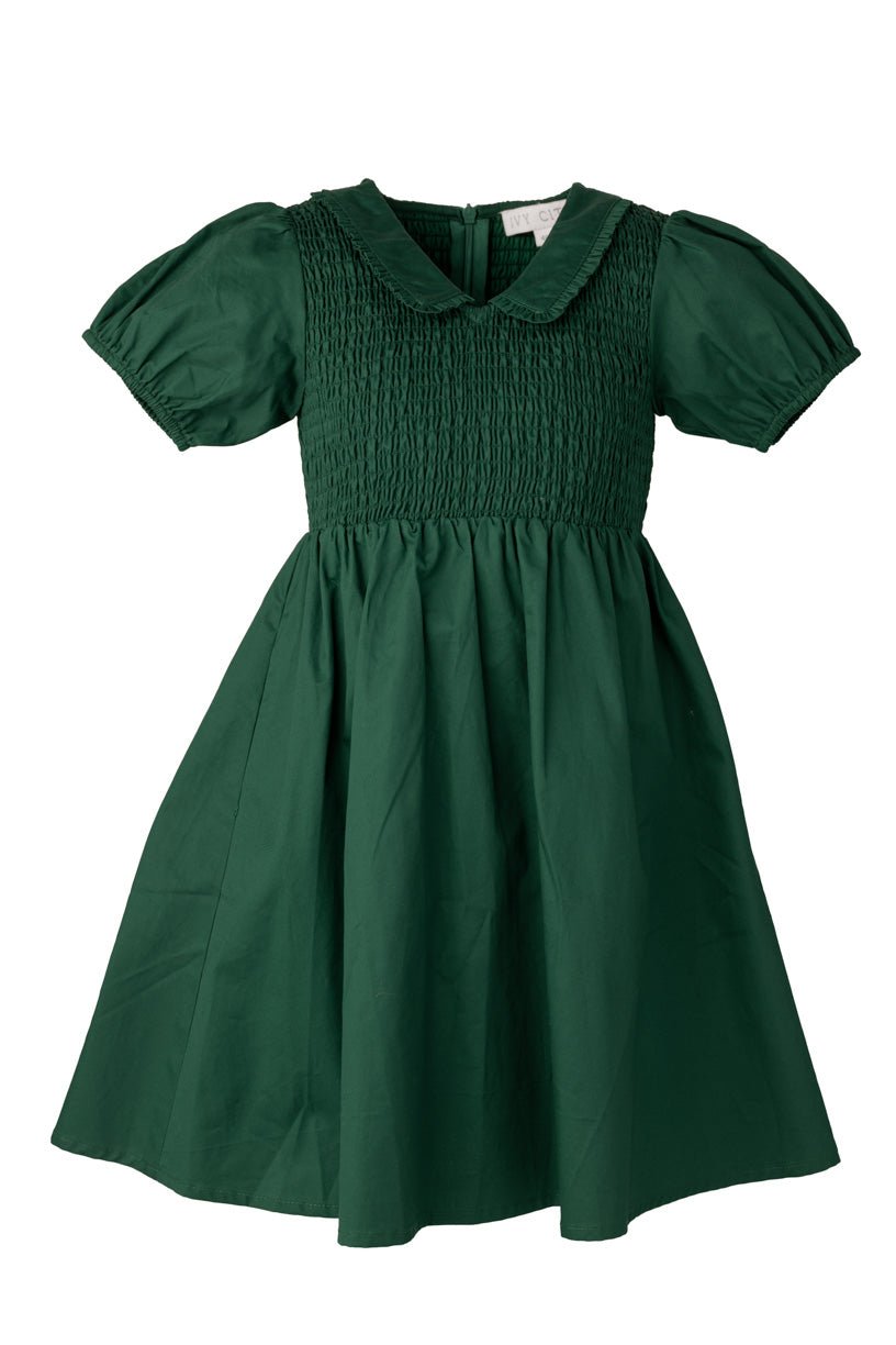Mini Addie Dress in Green - FINAL SALE-Mini