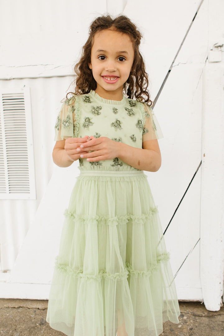 Mini Anastasia Dress in Sage
