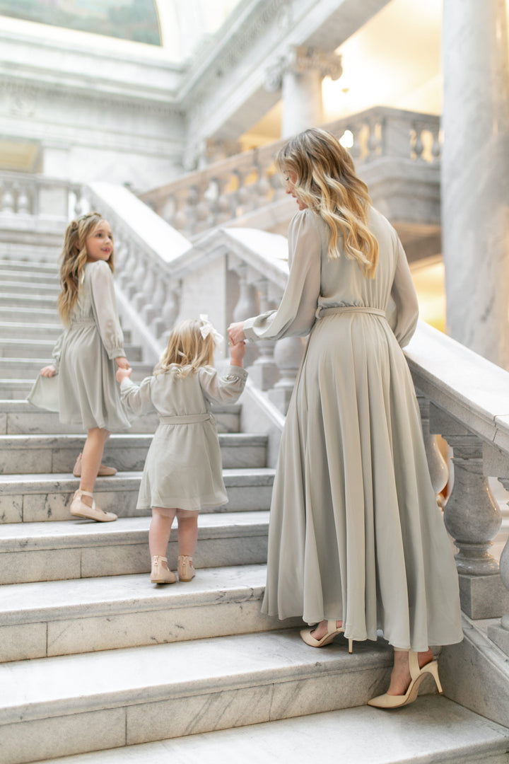 Andie Dress in Silver Sage - FINAL SALE