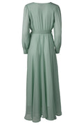 Andie Long Sleeve Bridesmaid Dress in Sage - Ivy City Co