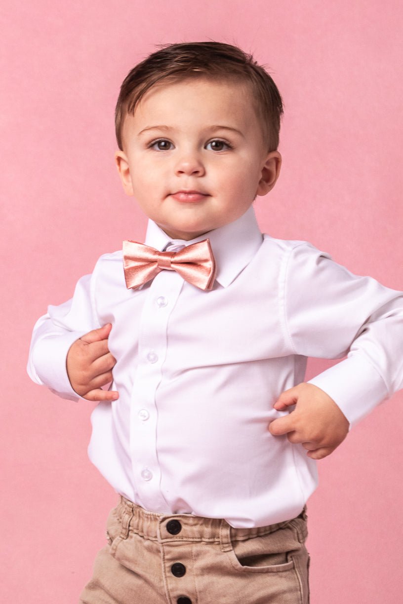 Baby boy pink bow sales tie