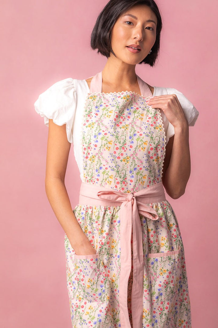 Ivy Apron in Cotton Floral-Adult