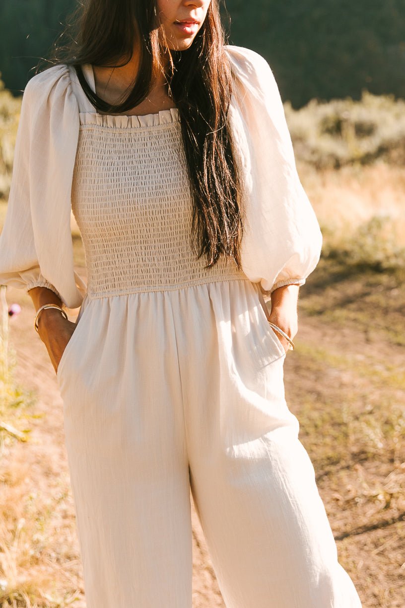 Arianna Jumpsuit in Cream