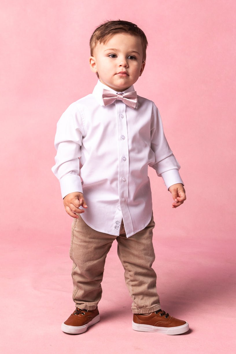 Henry Baby Boys Bow Tie in Blush-Mini
