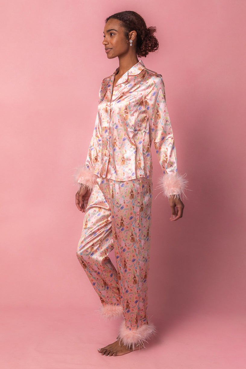 Bella Bunny Pajamas with Feathers-Adult