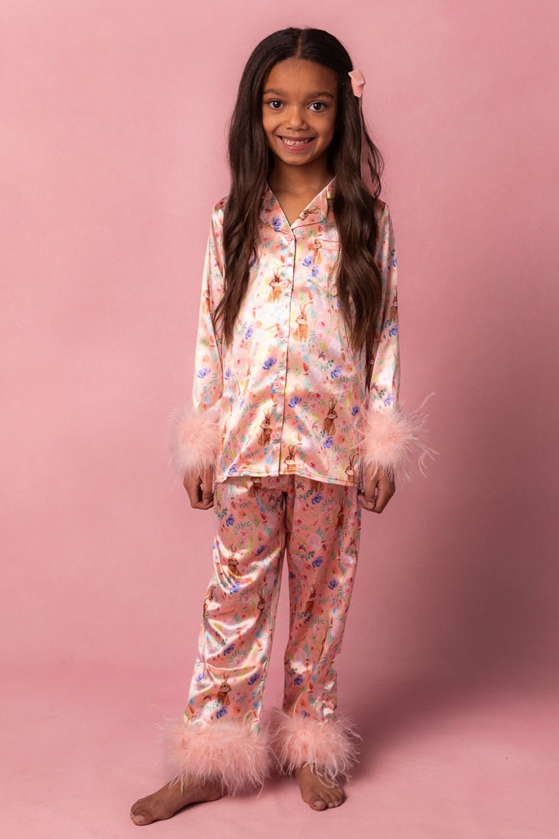 Mini Bella Bunny Pajamas with Feathers-Mini