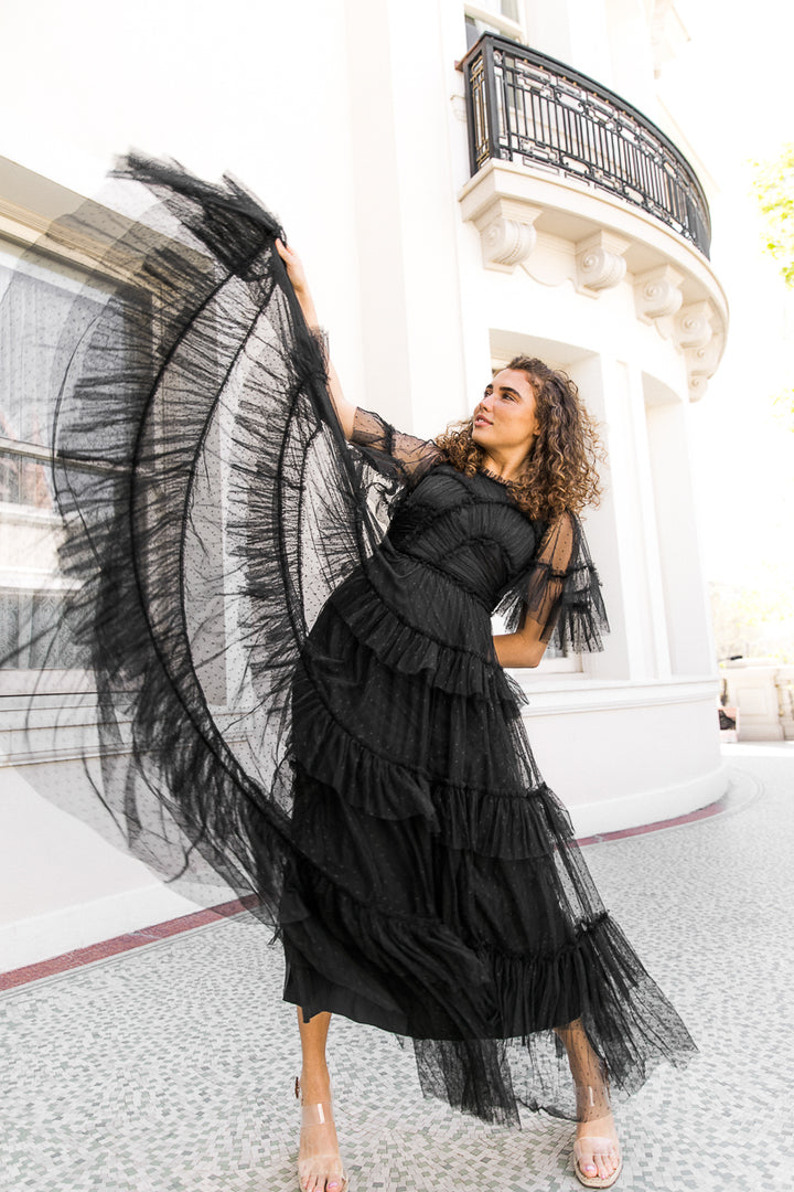 Whimsical Dress in Black - FINAL SALE