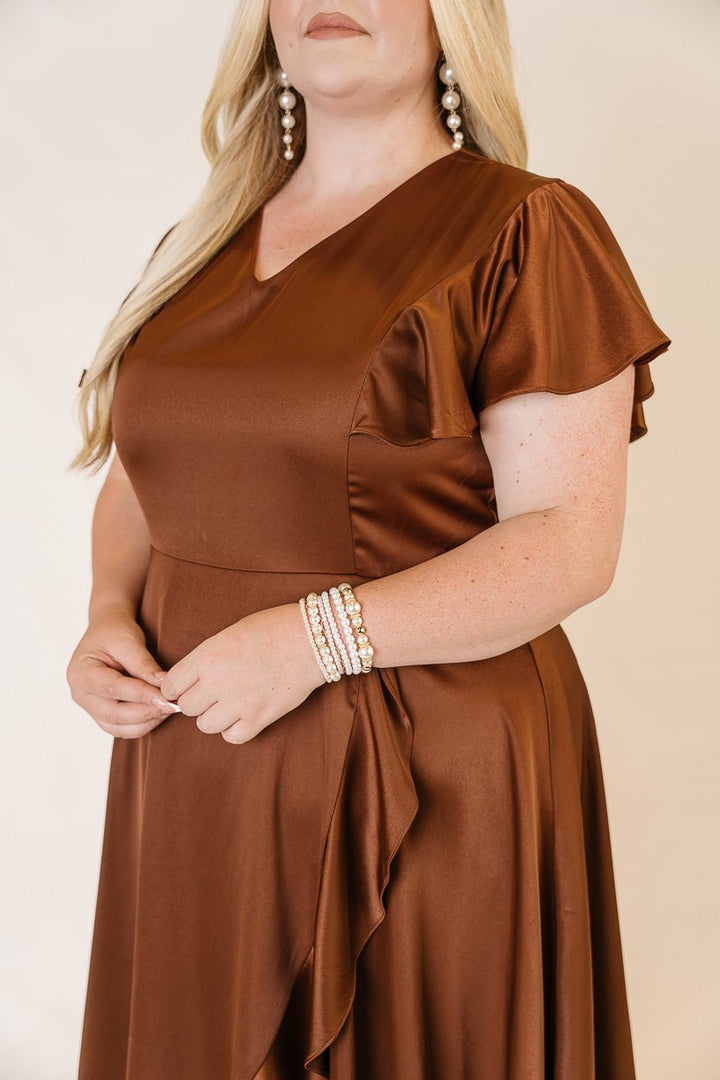 Callie Dress in Brown-Adult