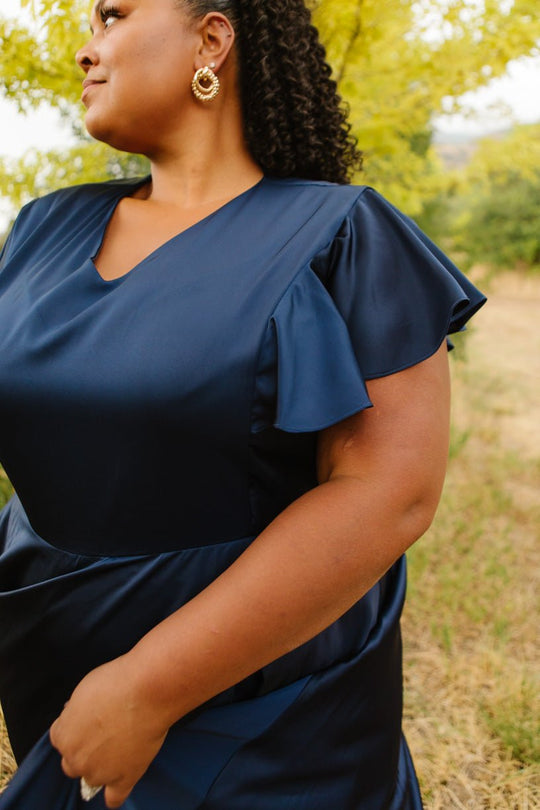 Callie Dress in Navy-Adult