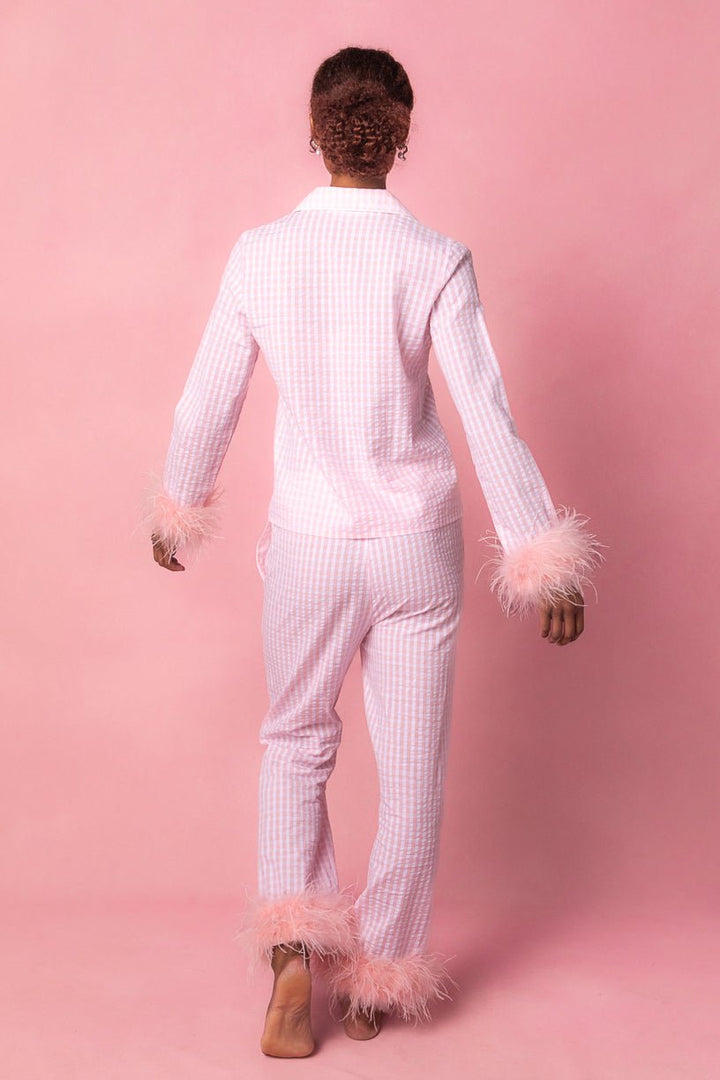 Camille Pajamas with Feathers-Adult