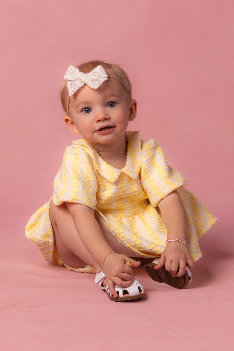 Baby Celine Dress Set in Yellow