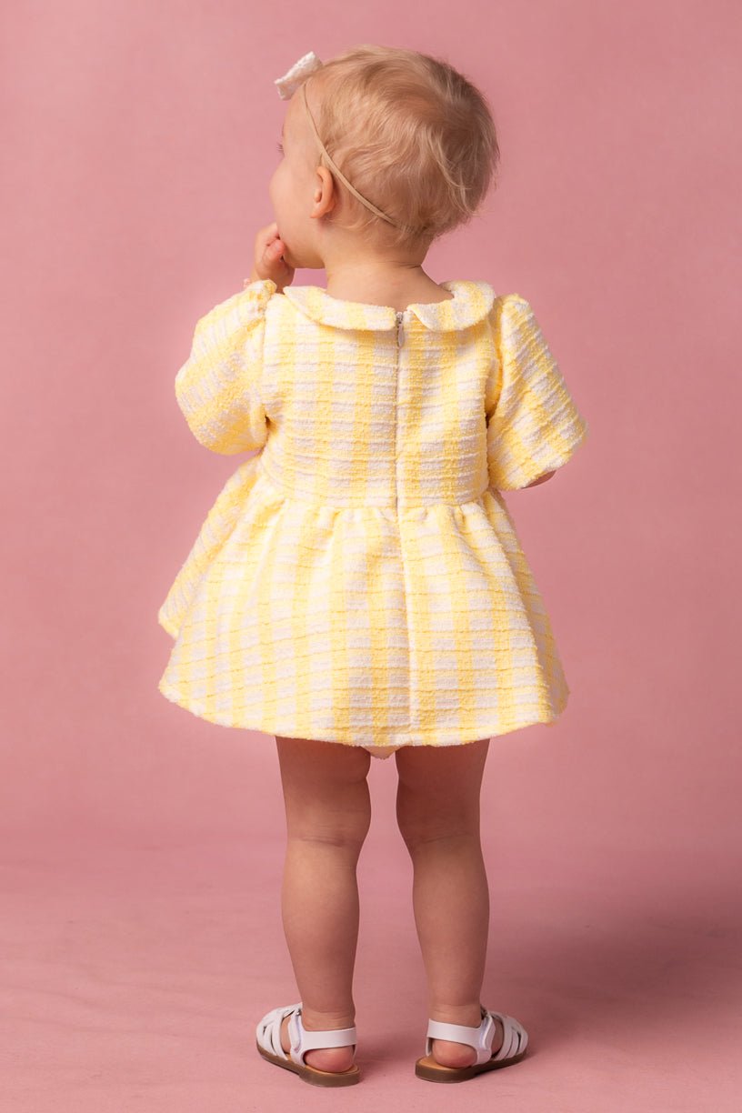 Baby Celine Dress Set in Yellow