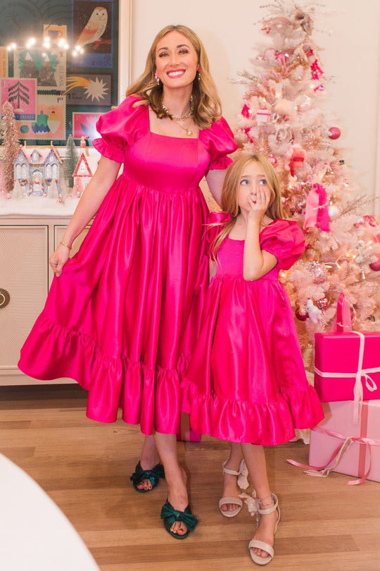 Coco Dress in Hot Pink-Adult