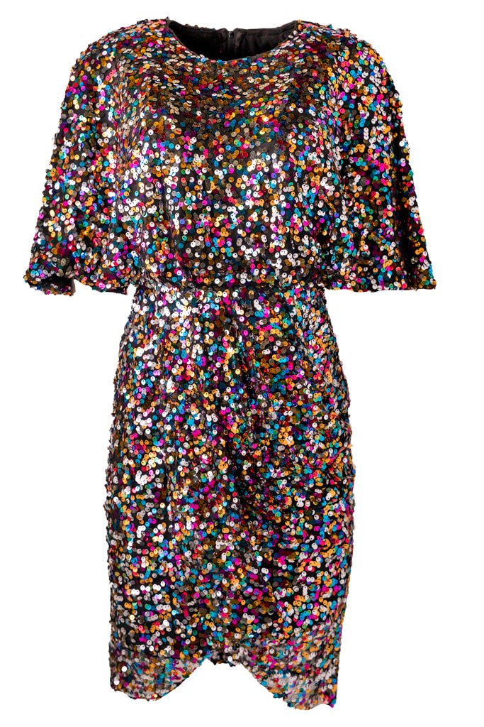 Mango rainbow clearance sequin dress