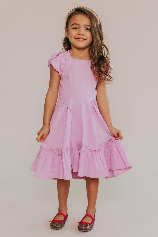 Mini Dahlia Dress in Purple