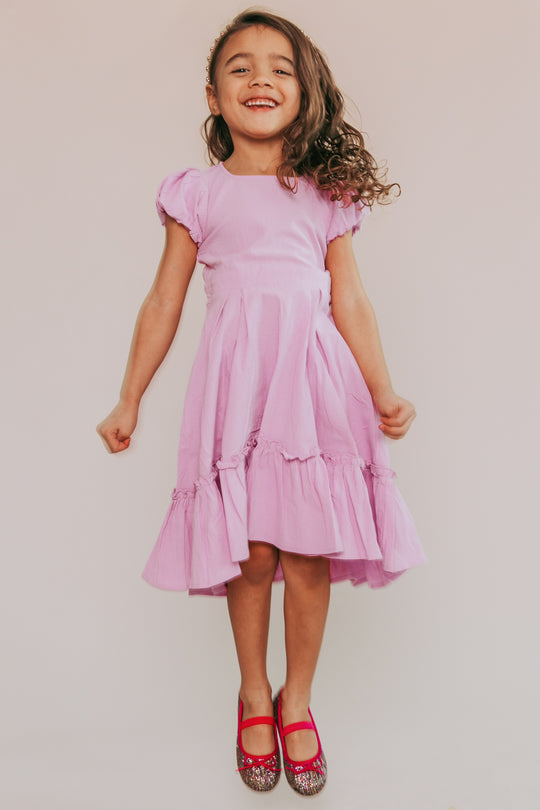 Mini Dahlia Dress in Purple