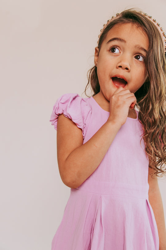 Mini Dahlia Dress in Purple