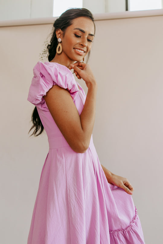 Dahlia Dress in Purple