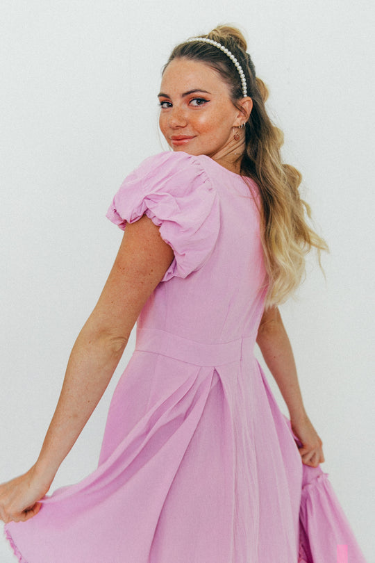 Dahlia Dress in Purple