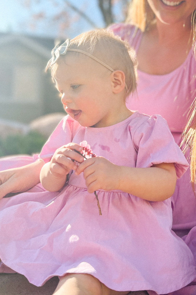 Baby Dahlia Dress in Purple