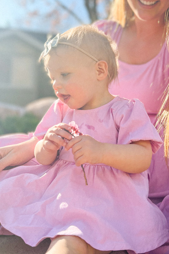 Baby Dahlia Dress in Purple