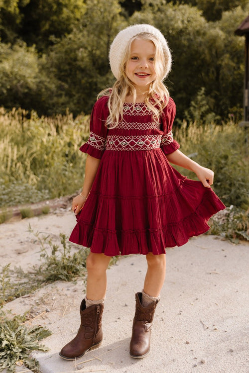 Mini Liesl Dress in Red - FINAL SALE