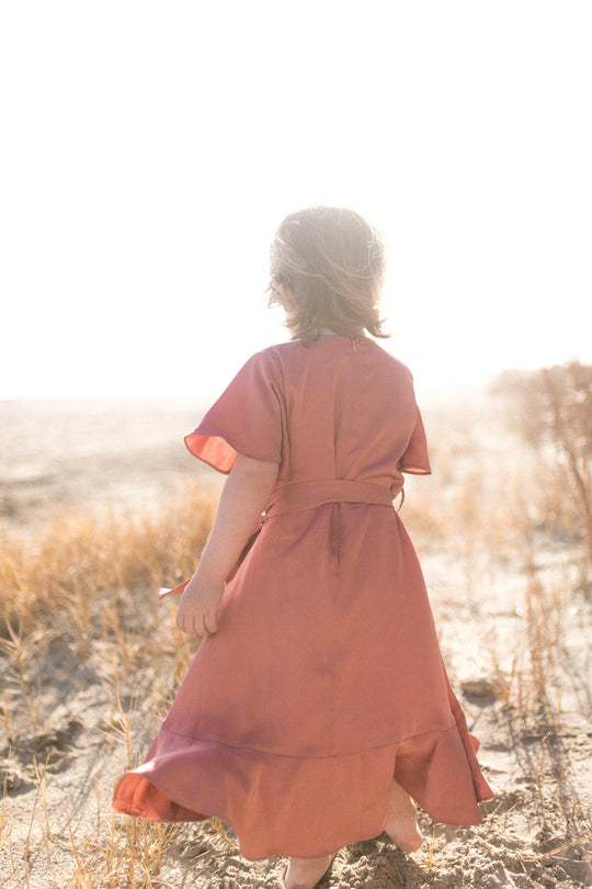 Mini Maggie Dress in Desert Rose