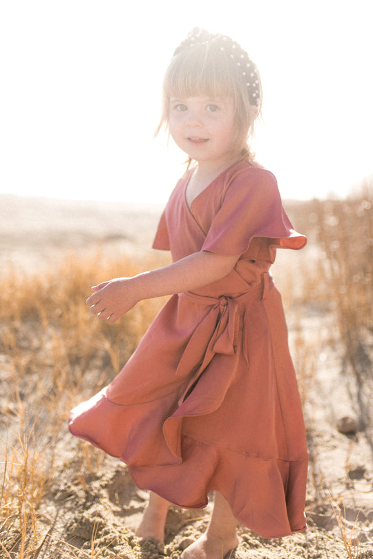 Mini Maggie Dress in Desert Rose